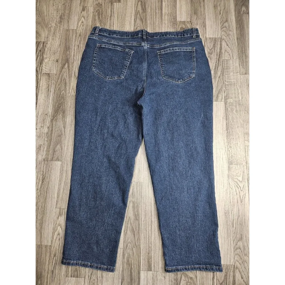 (3/$35) No Boundaries Juniors 21 Blue High Rise Straight Leg‎ Denim Stretch